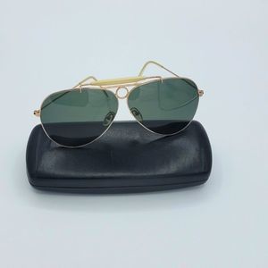 Selima Optique Gold Frame Green Tint Maxou Mens Sunglasses